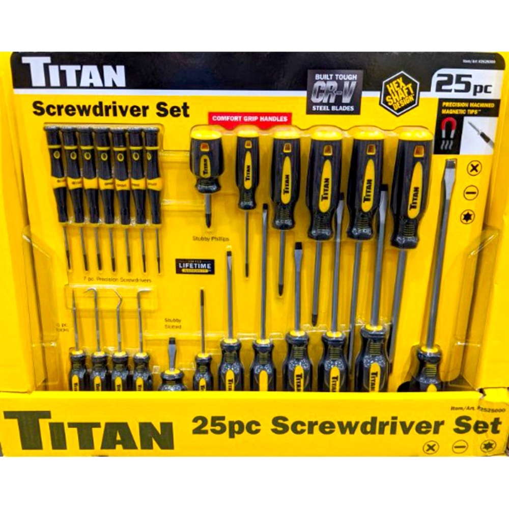 Titan 25 pc Screwdriver Set